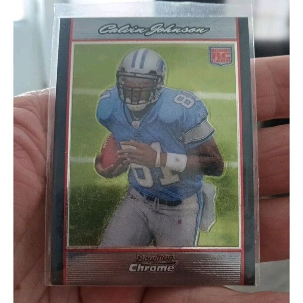 Calvin Johnson 2007 Bowman Chrome #BC75 Rookie RC Detroit Lions